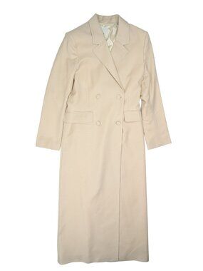 DAGMAR Long Tailored Blazer in Sand Beige